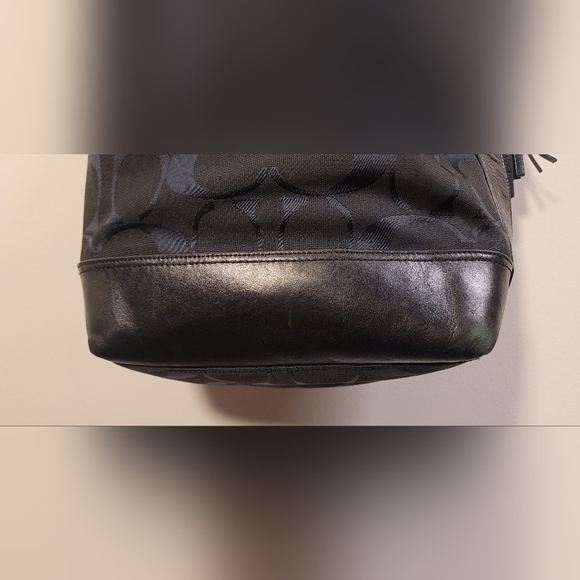 Coach Signature C Sufflette Cloth crossbody bag in black - Picture 9 of 13